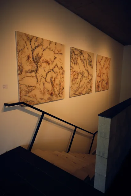 Kunstwerk am Treppenaufgang